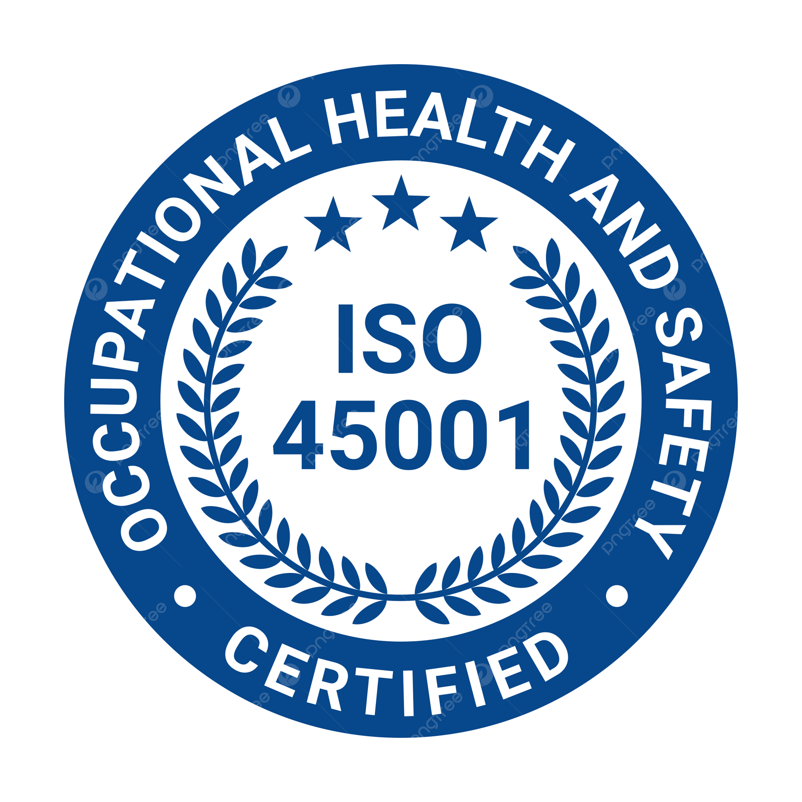 ISO 45001 occupational health and safety certification logo
