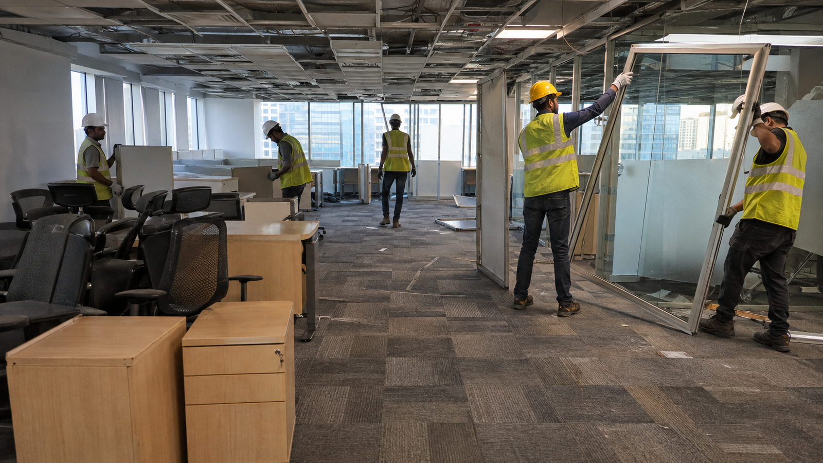 Office and showroom strip-out
