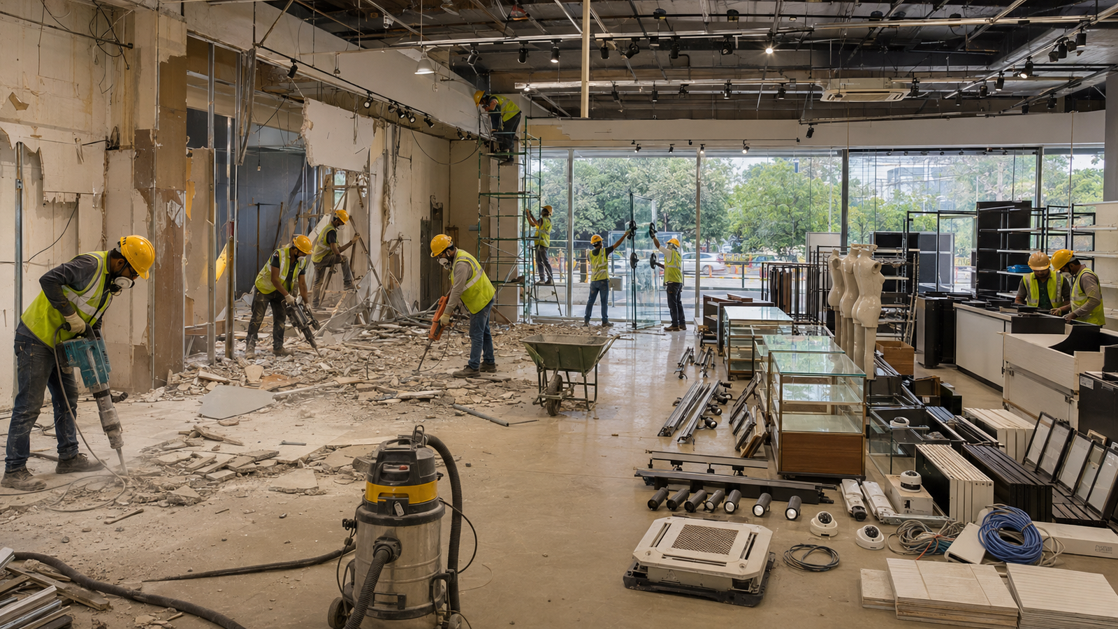 False ceiling removal