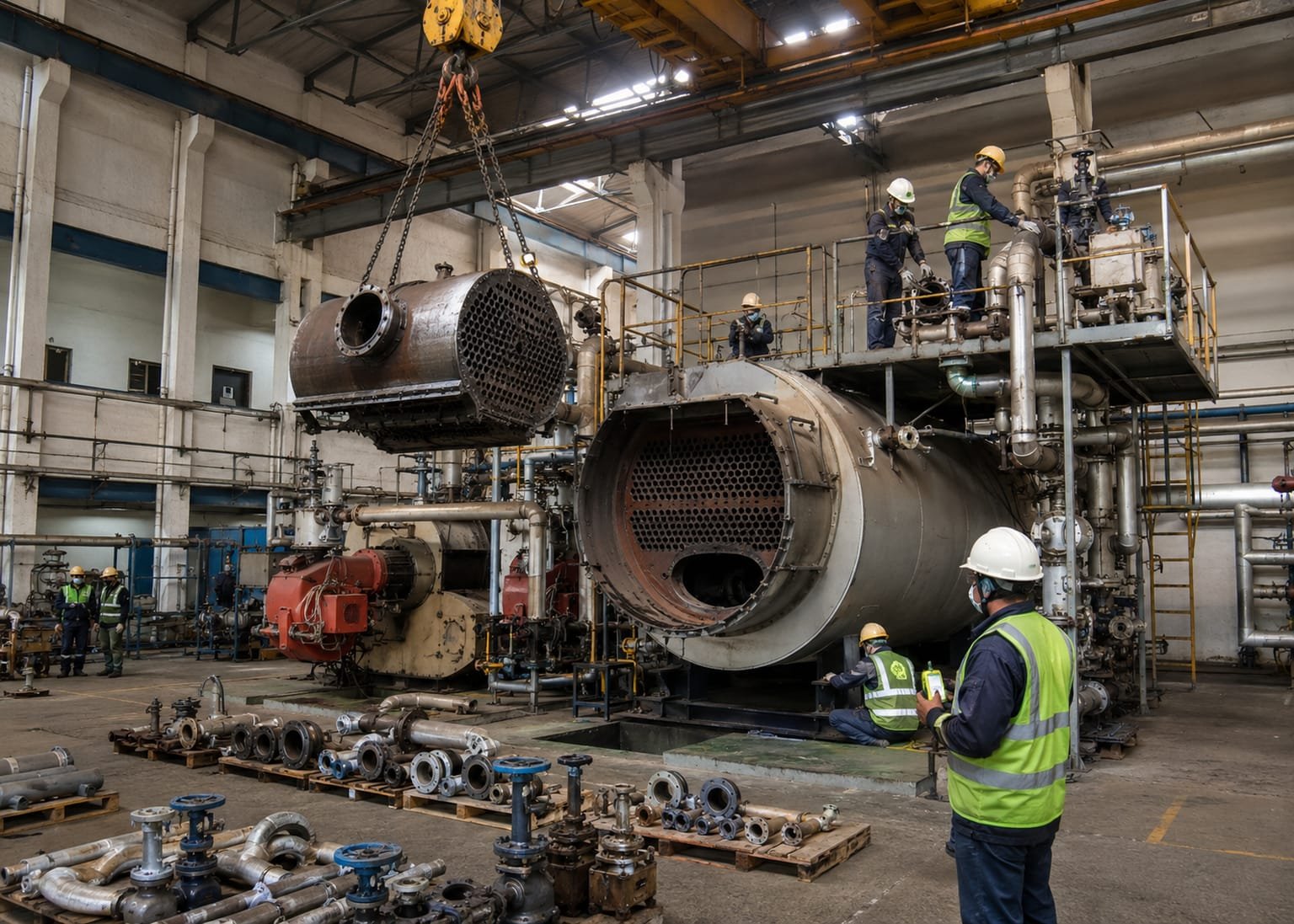 Boiler dismantling