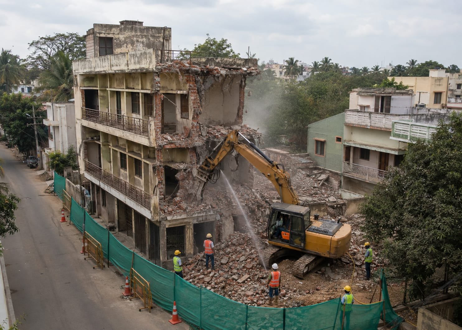 Building demolition