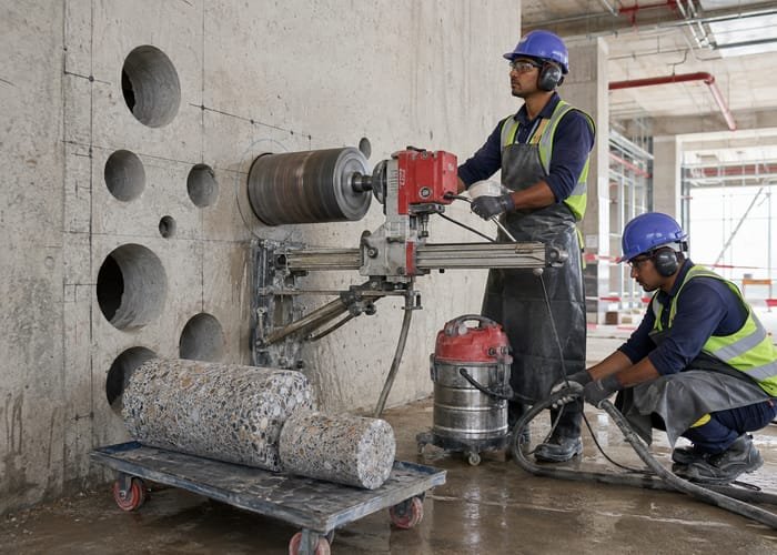 Concrete core drilling
