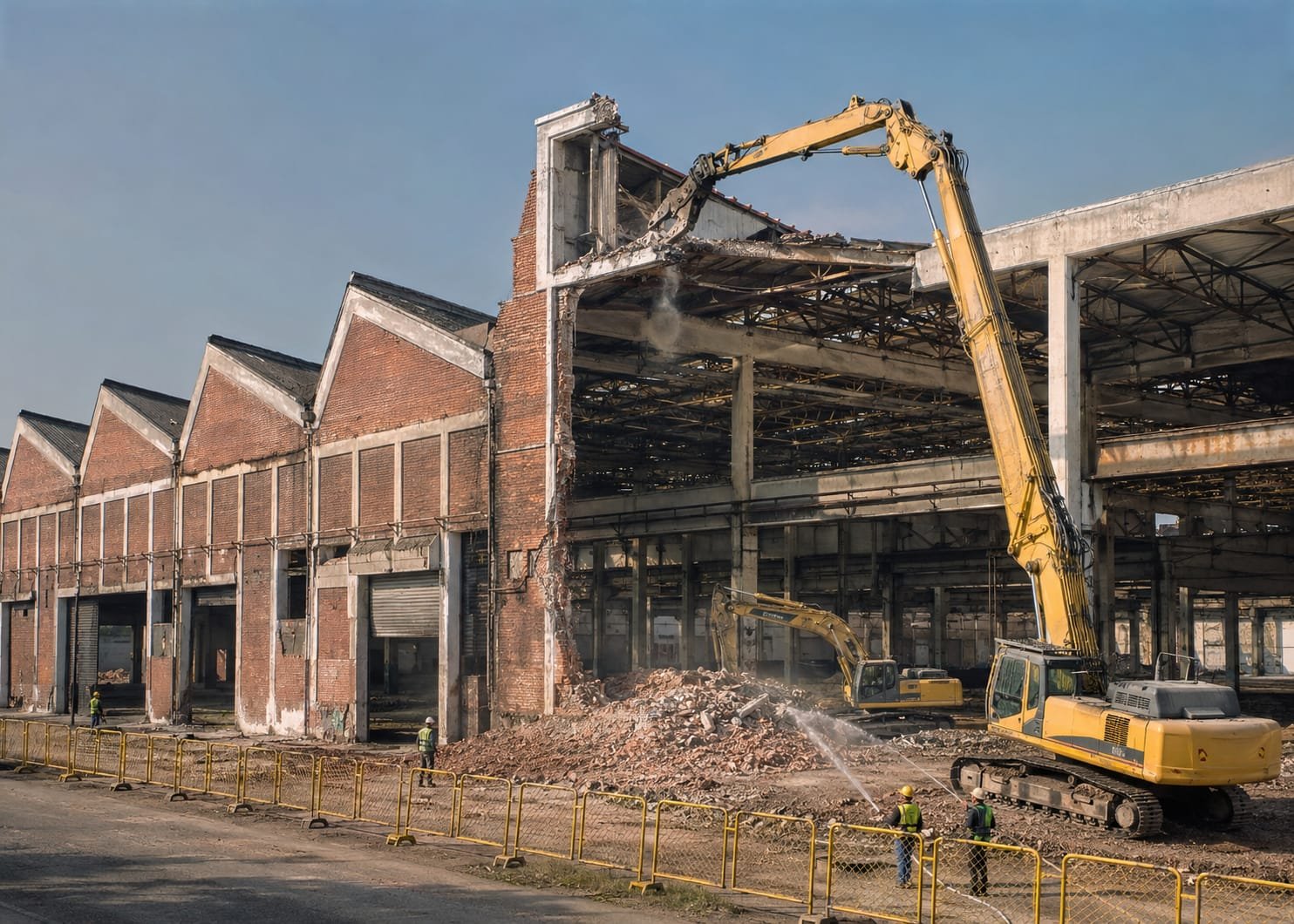 Factory demolition
