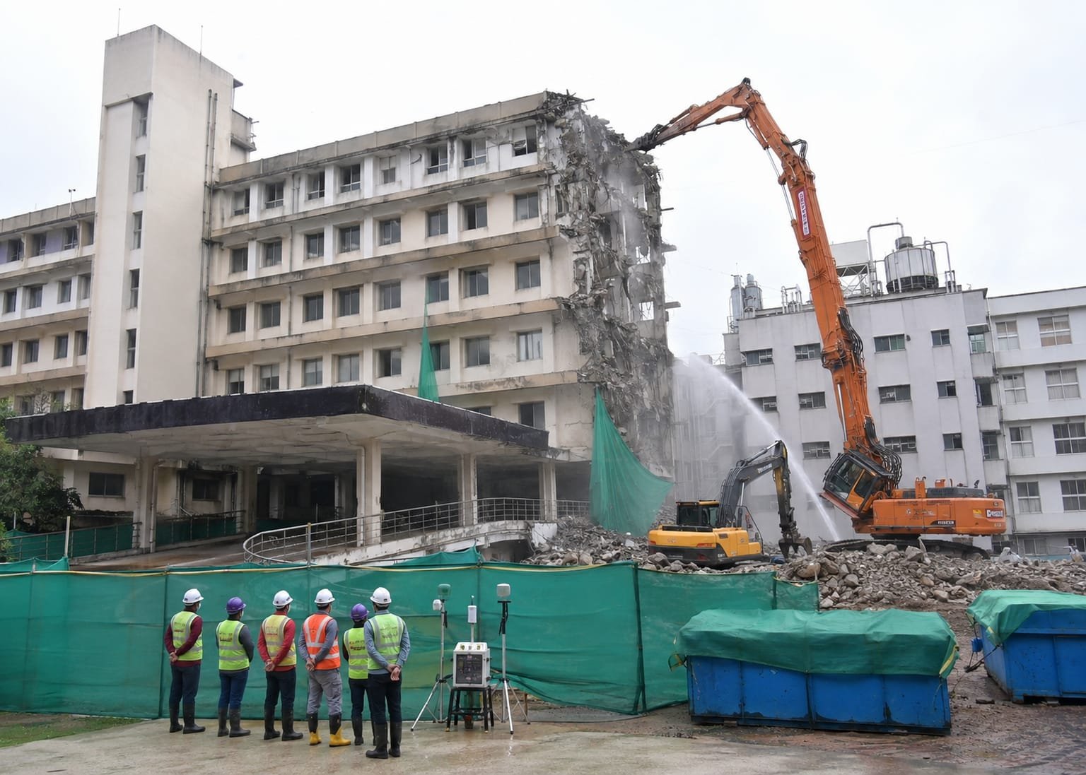 Hospital demolition