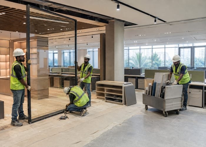 Office and showroom strip-out