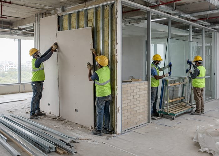 Partition and drywall removal