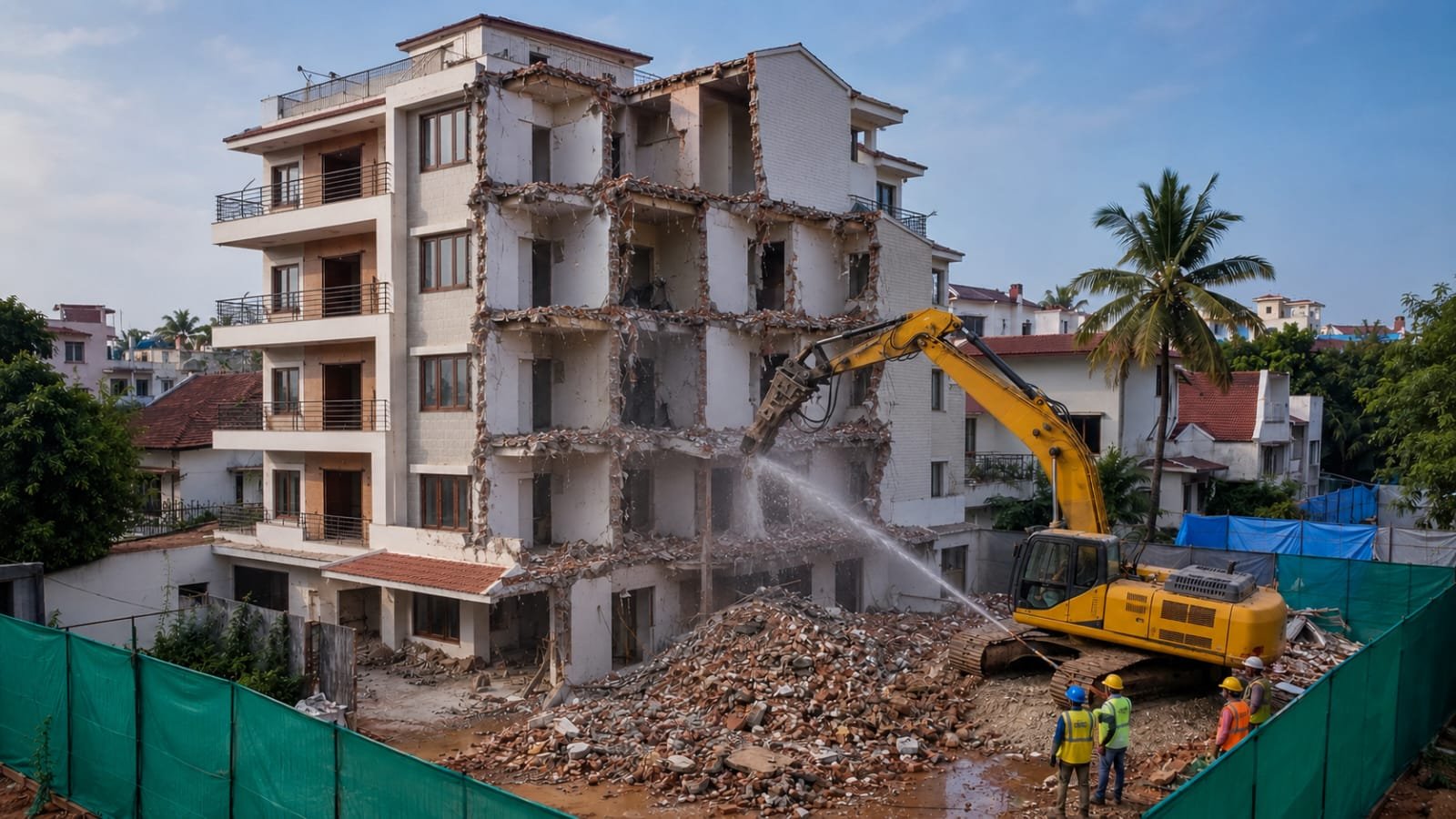 Residential building demolition service in Bangalore