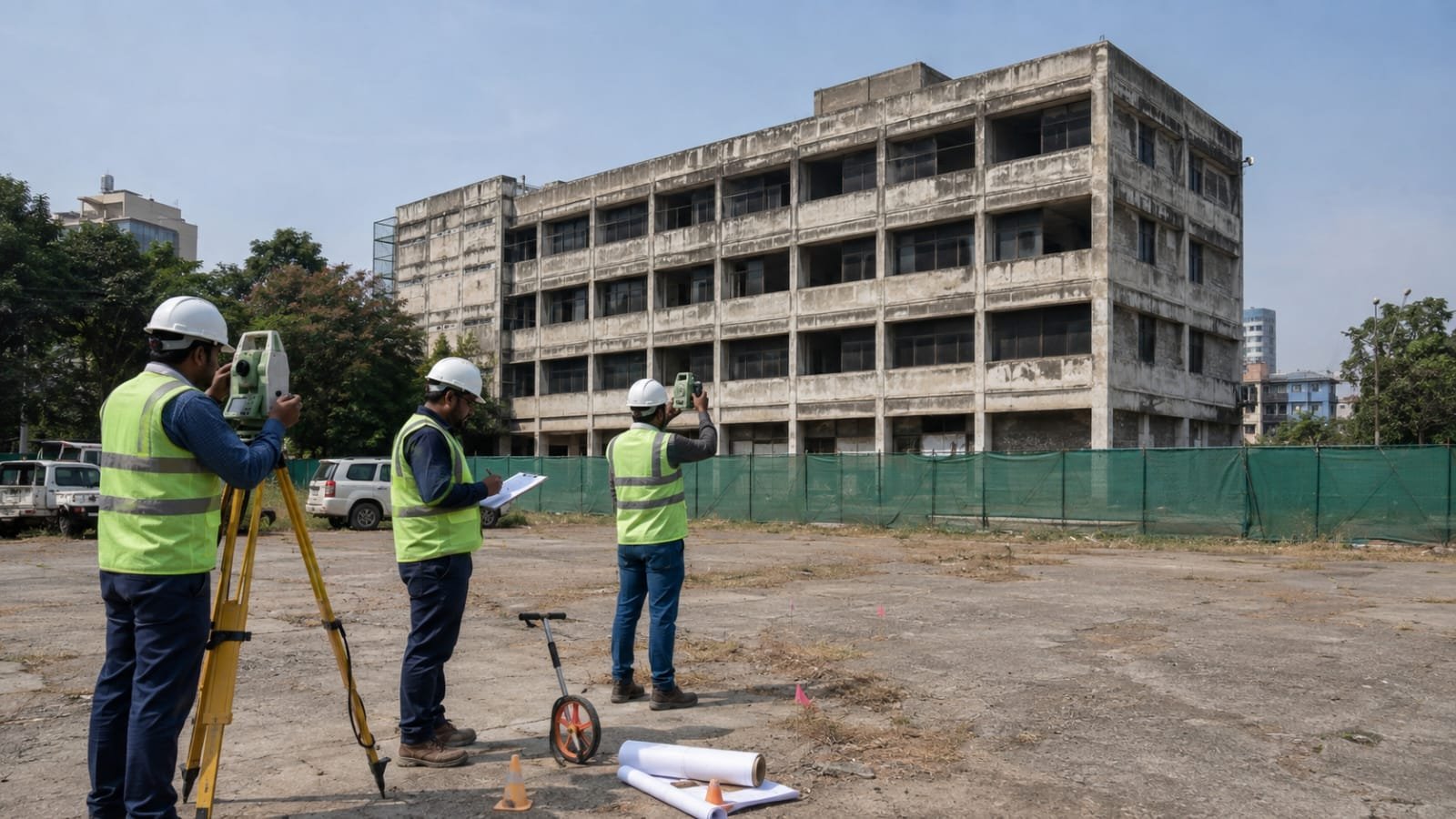BCM Demolition Group team conducting a demolition site survey and scope assessment