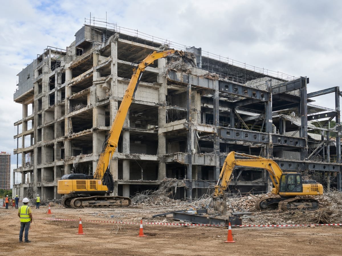 High-rise and heavy structure demolition services