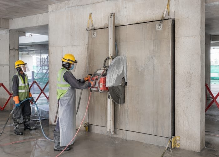 RCC wall sawing